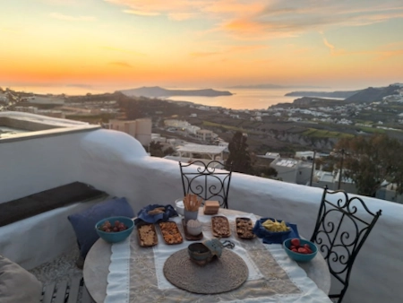 Historical villa in Pyrgos, Santorini, offering a calm, soothing stay and nervous reset