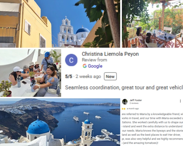 santorini shore excursion with santorini by maria - 5-star reviews
