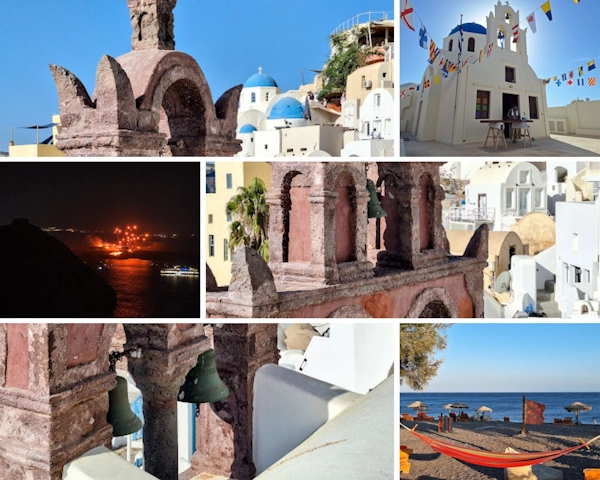 santorini in september: ifestia, softer light, perfect beach weather